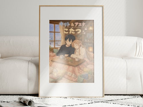 Sword Art Online Sao16 Cute Kotatsu Nap Kawaii Anime Poster