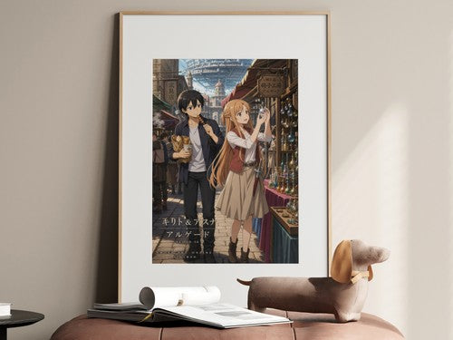 Sword Art Online Sao13 Kirito Asuna Algade Market Window Shopping Market Slice O