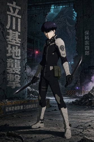 Kaiju No. 8 Kj8 P03 Hoshina Two Blade Guard Anime Native Type Anime Poster