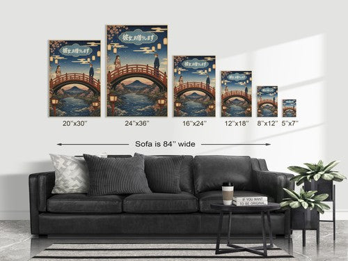 Rent a Girlfriend G10 Ukiyoe Bridge Anime Poster