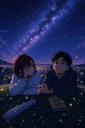 Dandadan Ddd03Stargaze Momo Okarun Star Date Canyon Ghibli Starlit Romantic Anim