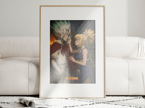 Dr. Stone P19 Senku Kohaku Care Anime Poster