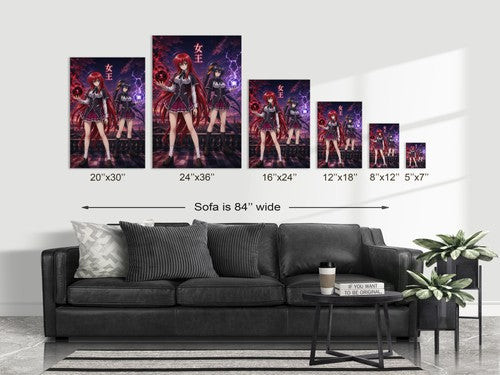 High School DxD P09 Rias Akeno Command Anime Poster