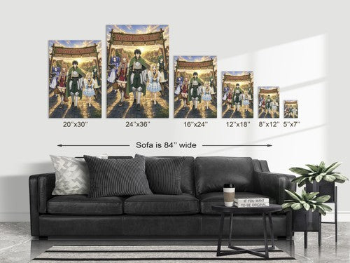 The Rising of the Shield Hero Shield Party Village Rebuilt Hopeful Ensemble Anim