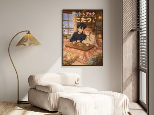Sword Art Online Sao16 Cute Kotatsu Nap Kawaii Anime Poster