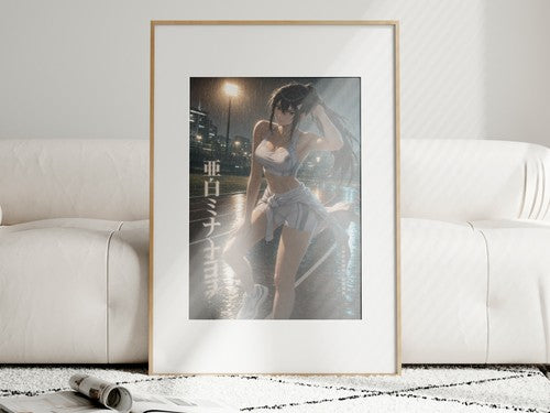 Kaiju No. 8 Kj8 S03 Mina Rain Training White Set Anime Film Glamour Anime Poster