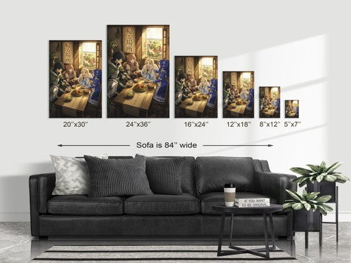 The Rising of the Shield Hero Found Family Dinner Warm Ensemble Anime Poster