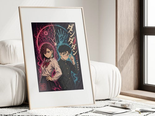 Dandadan Ddd01 Momo Okarun Dark Pop Anime Poster