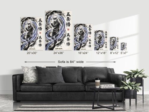 Jujutsu Kaisen Gojo V1 Anime Poster