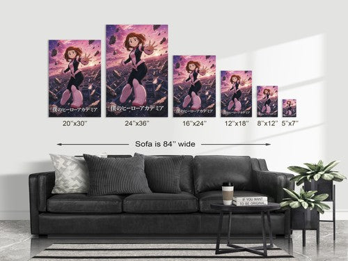 My Hero Academia G2 Uraraka Float Anime Poster