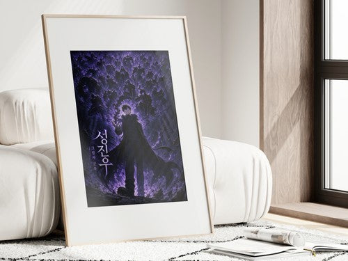 Solo Leveling Sl01 Jinwoo Shadow Army Cinematic Manhwa Anime Poster