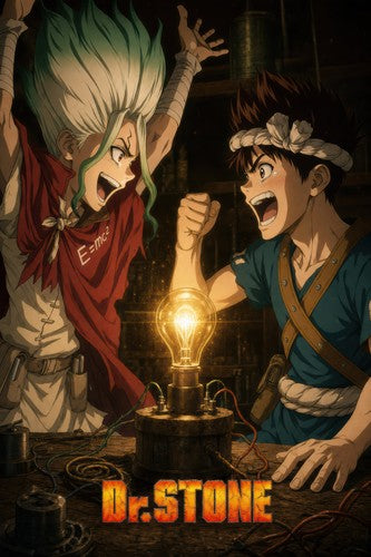 Dr. Stone P20 Senku Chrome Joy Anime Poster