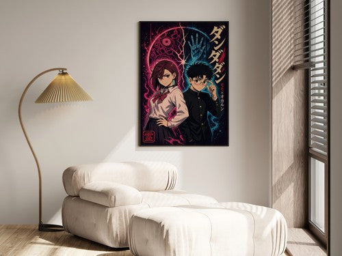 Dandadan Ddd01 Momo Okarun Dark Pop Anime Poster