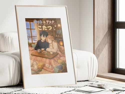 Sword Art Online Sao16 Cute Kotatsu Nap Kawaii Anime Poster