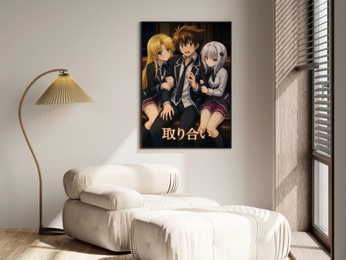 High School DxD P08 Issei Asia Koneko Affection Anime Poster