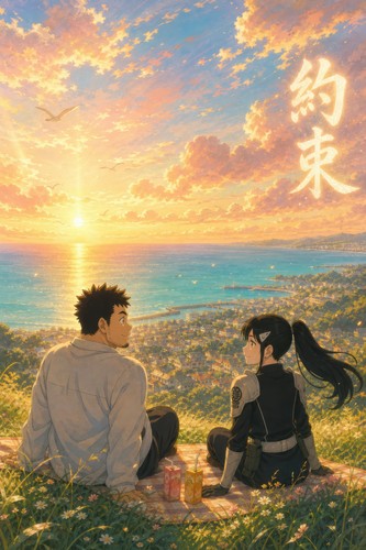 Kaiju No. 8 Kj8 02 Kafka Mina Ghibli Anime Poster
