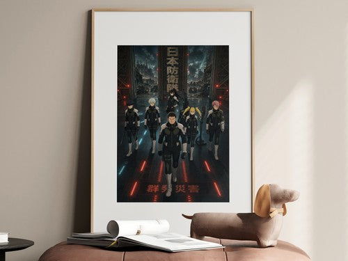 Kaiju No. 8 Kj8 C03 Main Cast Defense Force Deployment Anime Key Art Anime Poste