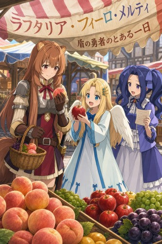 The Rising of the Shield Hero Girls Market Day Lifestyle Ensemble Anime Poster