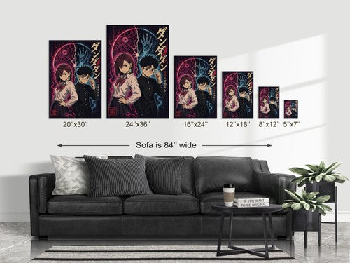 Dandadan Ddd01 Momo Okarun Dark Pop Anime Poster