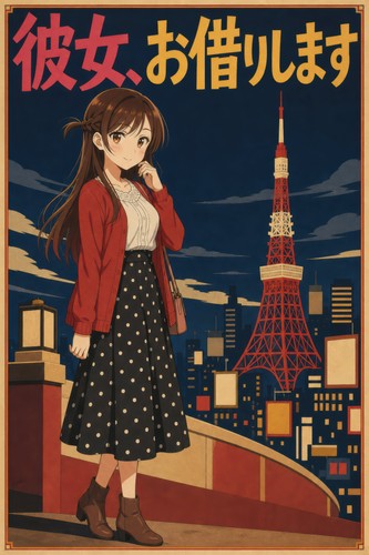 Rent a Girlfriend G7 Chizuru Travel Anime Poster