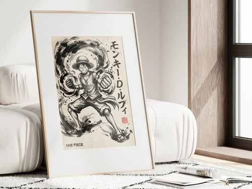 One Piece Luffy V1 Anime Poster
