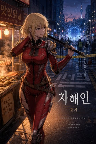 Solo Leveling Sl12 Haein Walking Home Post Raid Polished Anime Anime Poster