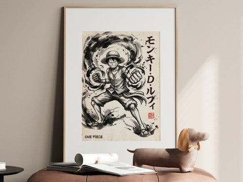 One Piece Luffy V1 Anime Poster