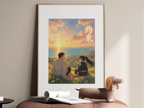 Kaiju No. 8 Kj8 02 Kafka Mina Ghibli Anime Poster