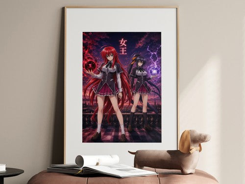 High School DxD P09 Rias Akeno Command Anime Poster