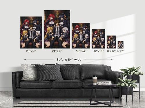 High School DxD P10 Issei Peerage Five Anime Poster