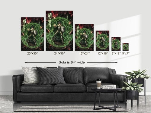 The Rising of the Shield Hero Naofumi Shield Prison Defensive Power Anime Poster