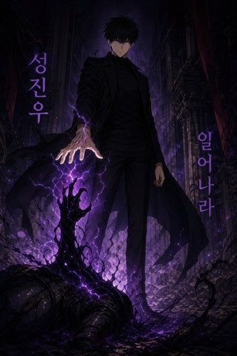 Solo Leveling Sl50 Jinwoo Arise Moment Anime Poster