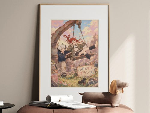 Gachiakuta Gk22 Cute Rudo Riyo Junk Swing Kawaii Anime Poster