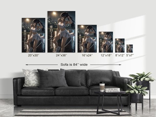 Kaiju No. 8 Kj8 S03 Mina Rain Training White Set Anime Film Glamour Anime Poster