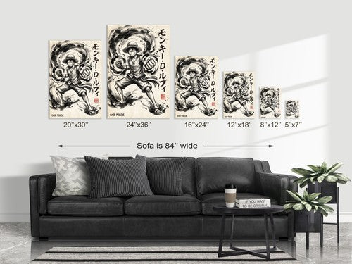 One Piece Luffy V1 Anime Poster