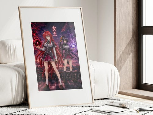 High School DxD P09 Rias Akeno Command Anime Poster