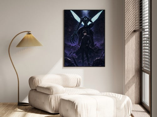 Solo Leveling Sl58 Jinwoo Beru Kings Left Hand Anime Poster