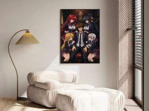 High School DxD P10 Issei Peerage Five Anime Poster