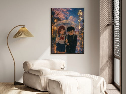 Dandadan Ddd02 Rain Umbrella Ghibli Anime Poster