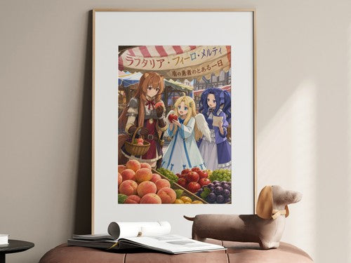 The Rising of the Shield Hero Girls Market Day Lifestyle Ensemble Anime Poster