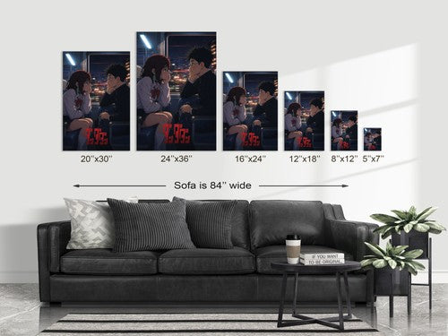 Poster on sofa
