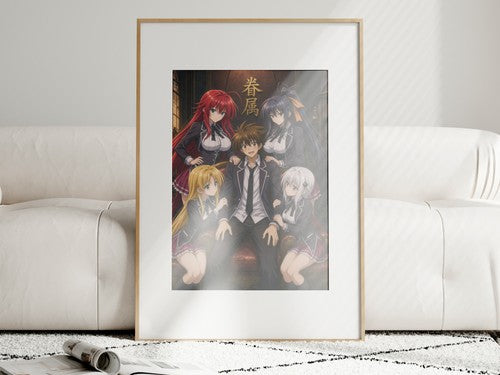 High School DxD P10 Issei Peerage Five Anime Poster