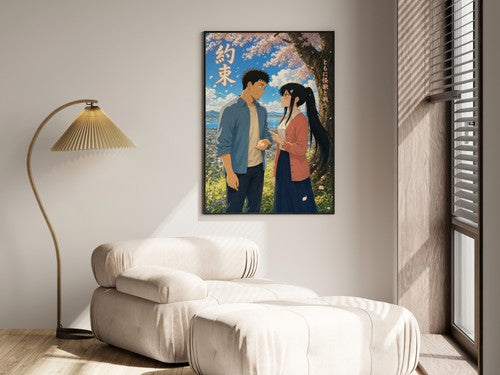 Kaiju No. 8 Kj8 R08 Kafka Mina Childhood Promise Tree Miyazaki Anime Poster