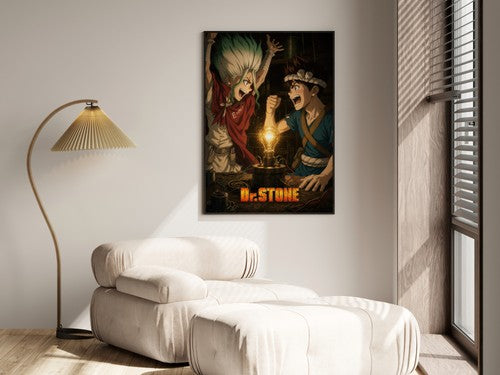 Dr. Stone P20 Senku Chrome Joy Anime Poster