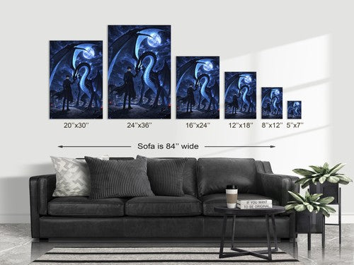 Solo Leveling Sl57 Jinwoo Kaisel Rooftop Landing Anime Poster