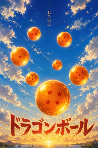 Dragon Ball Dbt01 Seven Dragon Balls Winner Format Anime Poster
