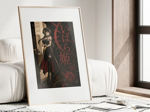 Spy x Family Yor Thorn Princess After Hours Noir Floral Screen Print Editorial A