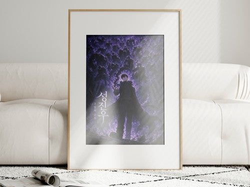 Solo Leveling Sl01 Jinwoo Shadow Army Cinematic Manhwa Anime Poster