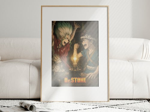 Dr. Stone P20 Senku Chrome Joy Anime Poster