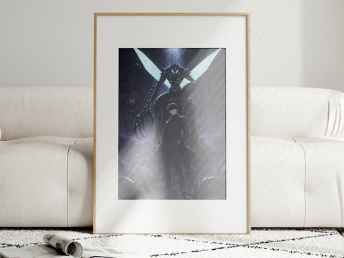 Solo Leveling Sl58 Jinwoo Beru Kings Left Hand Anime Poster